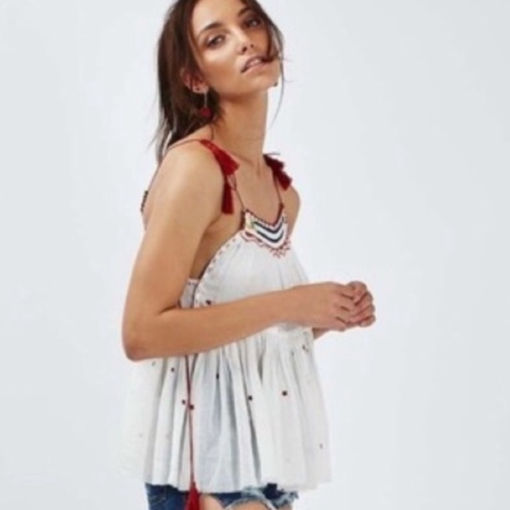 Topshop white top